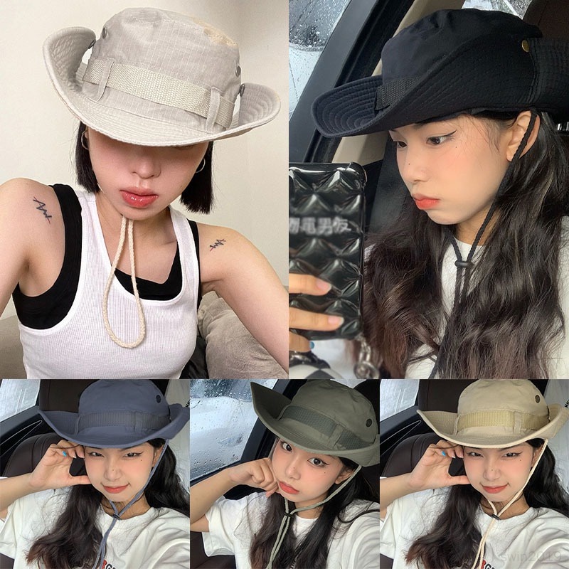 Nón Vành Chống Nắng Có Dây Đeo Tiện Lợi Cho Nam Nữ