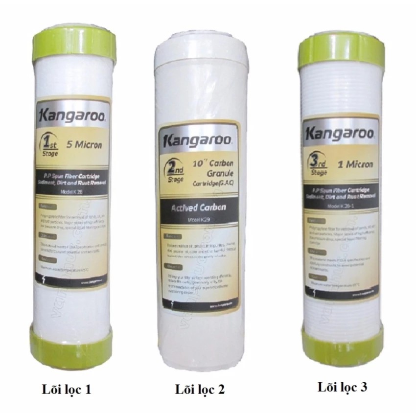 Lõi lọc nước RO Kangaroo 1 2 3 Chất lượng cao