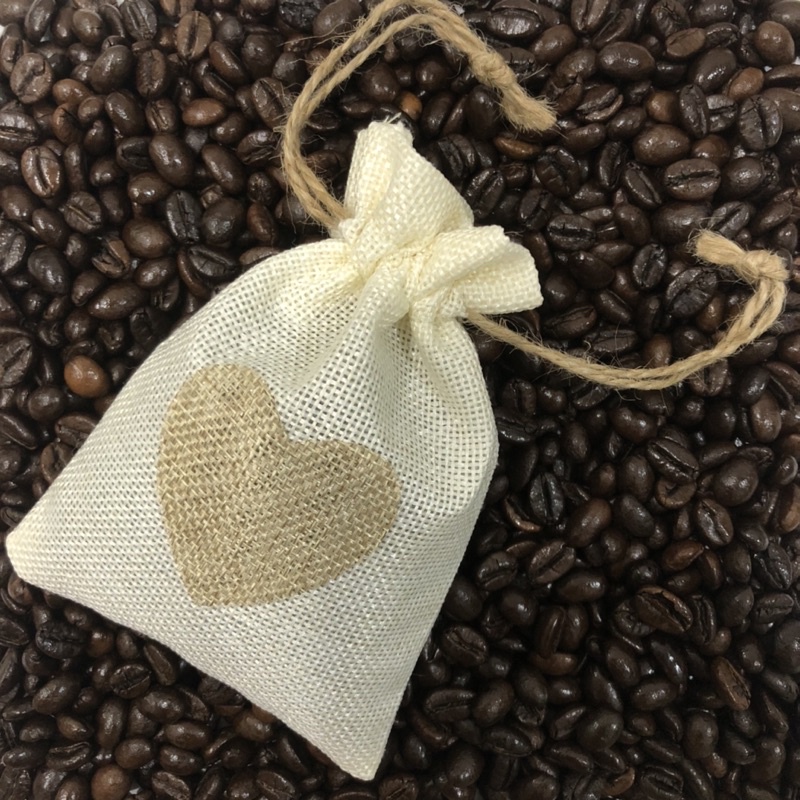 Túi thơm cà phê hạt rang mộc nguyên chất 100% 100GRAM khử mùi xe ô tô/phòng ngủ/toilet/tủ quần áo..