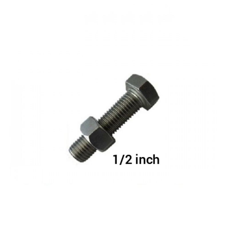 Bu Lông Và Đai Ốc Màu Đen Đường Kính 1 / 2 Inch