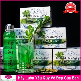 Diệp Lục Cần Tây GREEN BEAUTY❤️32 Gói-Nước Ép Cần Tây-Tảo Xoắn-Diệp Lục Collagen Giúp Đẹp Da Thải Độc-Giải Độc Gan