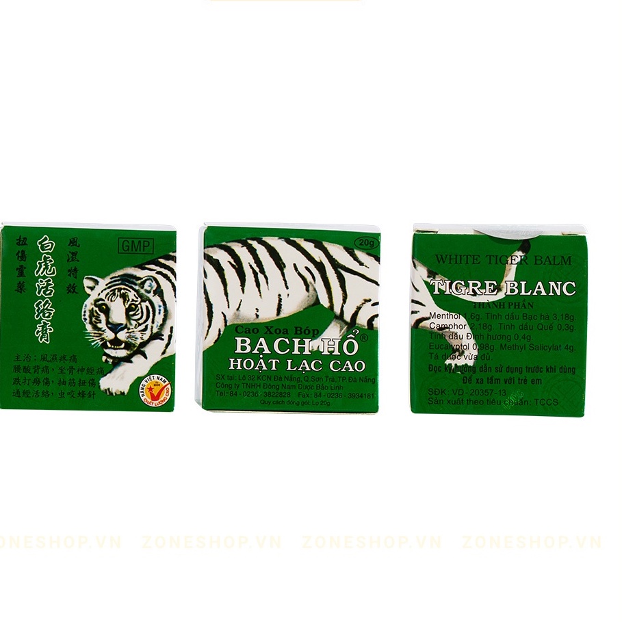 [Chính hãng] Cao Xoa Bóp Bạch Hổ Hoạt Lạc Cao BẢO LINH 20 gram, dầu xoa bóp Bảo Linh