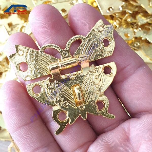 Khóa Hộp Gỗ Kiểu Hình Bướm