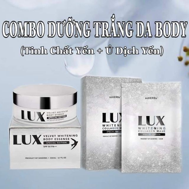 COMBO KEM BODY LUX & Ủ TRẮNG YẾN soHERBS