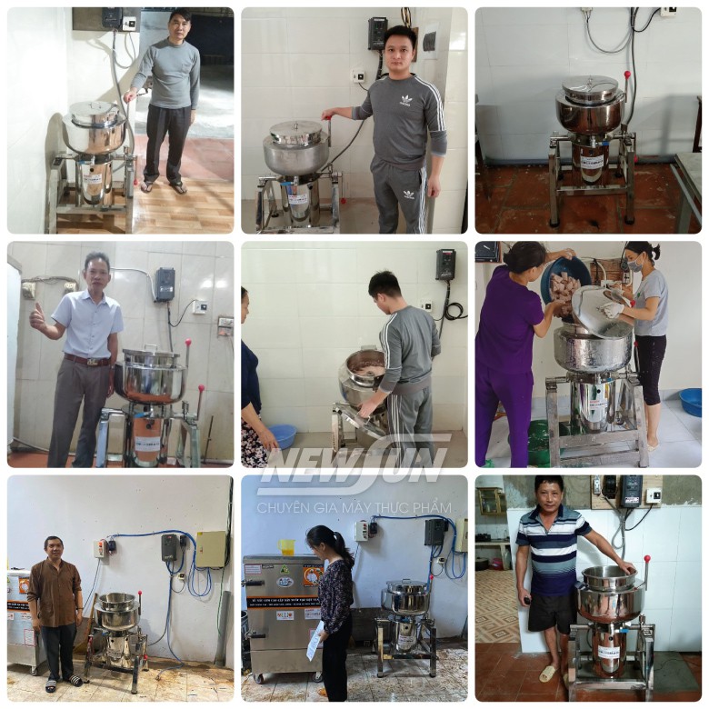Máy xay thịt công nghiệp làm giò chả lụa 5kg/mẻ NEWSUN, thiết kế thông minh quà tặng phụ kiện - Bảo hành 12 tháng