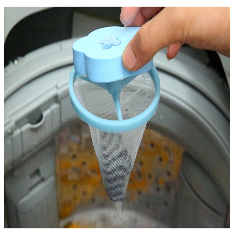 Bộ 2 phao lọc hút cặn gom giấy vụn và rác bẩn tích tụ trong máy giặt giúp quần áo sạch và thơm hơn