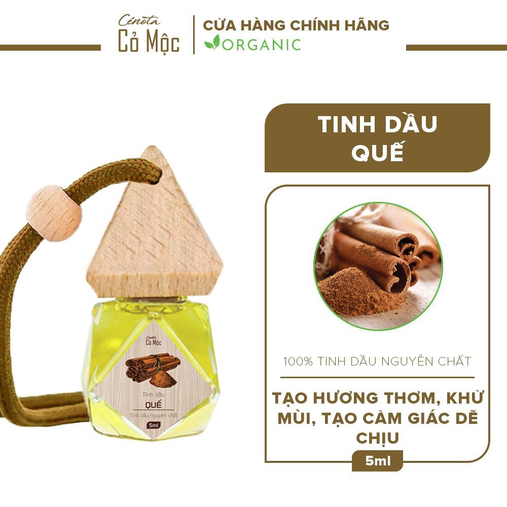 Tinh dầu Cenota cỏ mộc treo xe hương quế 5ml