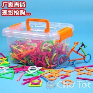 Free ship Đồ chơi xếp que 420 chi tiết/ đồ chơi thông minh/ đồ chơi xếp hình/ đồ chơi sáng tạo