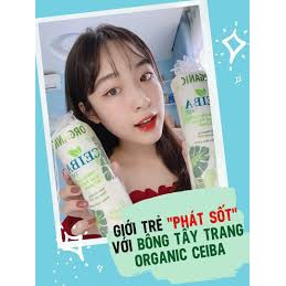 [Có sẵn] Bông Tẩy Trang Hữu Cơ Ceiba 80 Miếng Organic Tree (chính hãng có VAT) | BigBuy360 - bigbuy360.vn