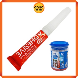 Keo chuyên dụng dán cây rêu ráy bucep thủy sinh, cây không khí ADHESIVE - tuýp 5g - siêu chắc, an toàn cá tép