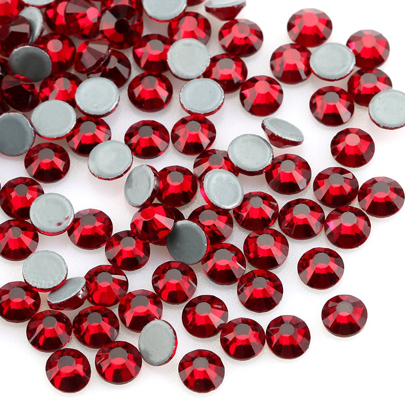 Set 1440 Hạt Đá Pha Lê Giả SS16-SS30 Siam Trang Trí Quần Áo DIY