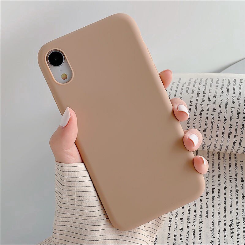 Ốp điện thoại bằng TPU silicon màu sắc ngọt ngào cho Apple iPhone 11 Pro 6 6S 7 8 Plus X XR XS Max