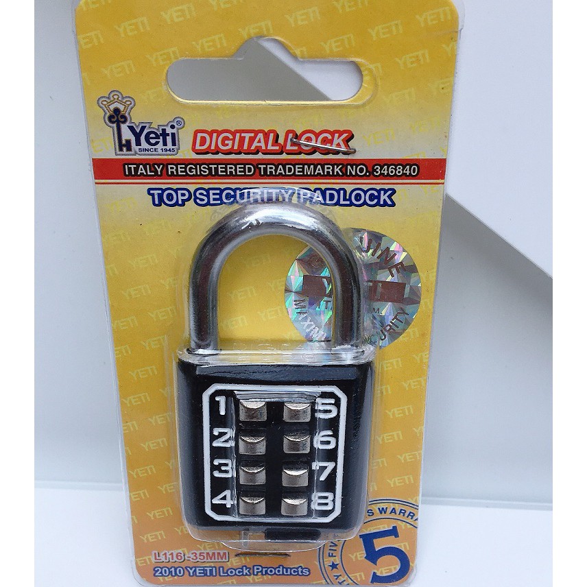 Khoá số YETI đài loan