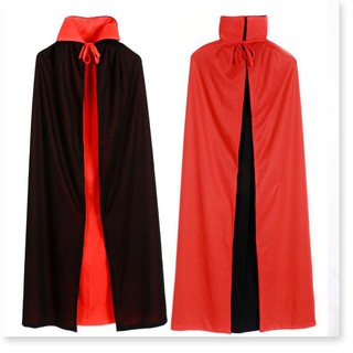Halloween áo choàng trẻ em bữa tiệc người lớn đạo cụ nhập vai cướp biển ma cà rồng áo choàng màu đen và đỏ