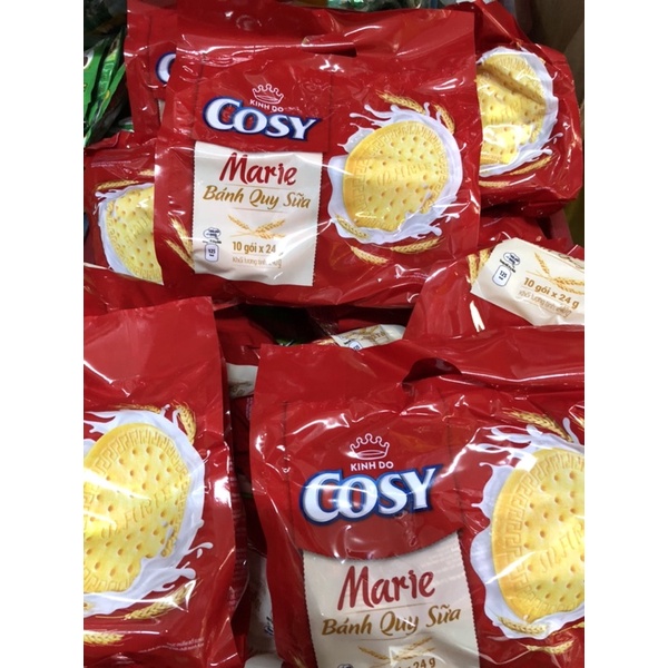 Bánh Quy Sữa Cosy Marie Kinh Đô lớn 528, có 24 gói nhỏ