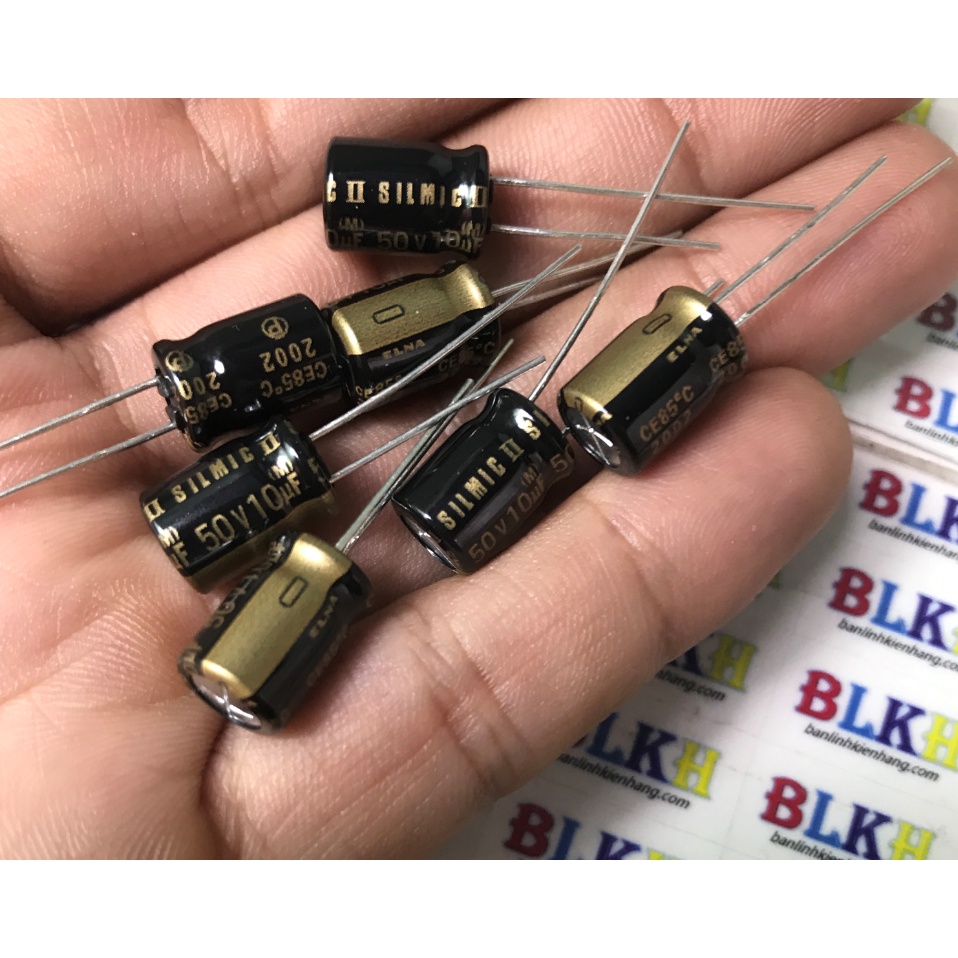 combo 2 con Tụ âm thanh 50V 10uF ELNA SIMIC II chính hãng 8x11