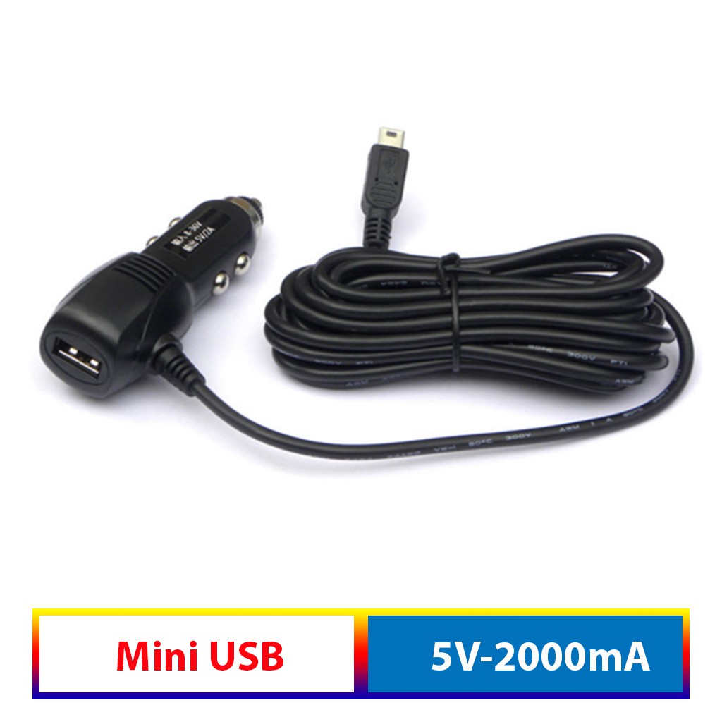 Tẩu cấp nguồn cho camera hàn trình, tích hợp 1 cổng USB sạc điện thoại