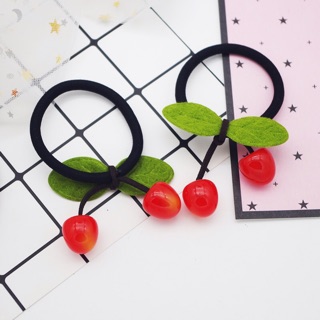PKT812024 - Sỉ 10 buộc tóc quả cherry thanh lịch