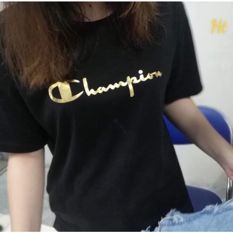 Áo phông cộc tay Cham in nhũ vàng H2A866