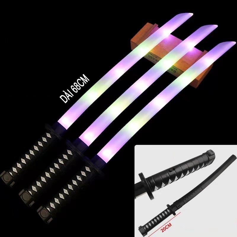 đồ chơi kiếm nhựa phát sáng katana phong cách nhật bản
