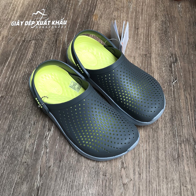 Dép Sục Cross Literide Màu Ghi Vàng | BigBuy360 - bigbuy360.vn