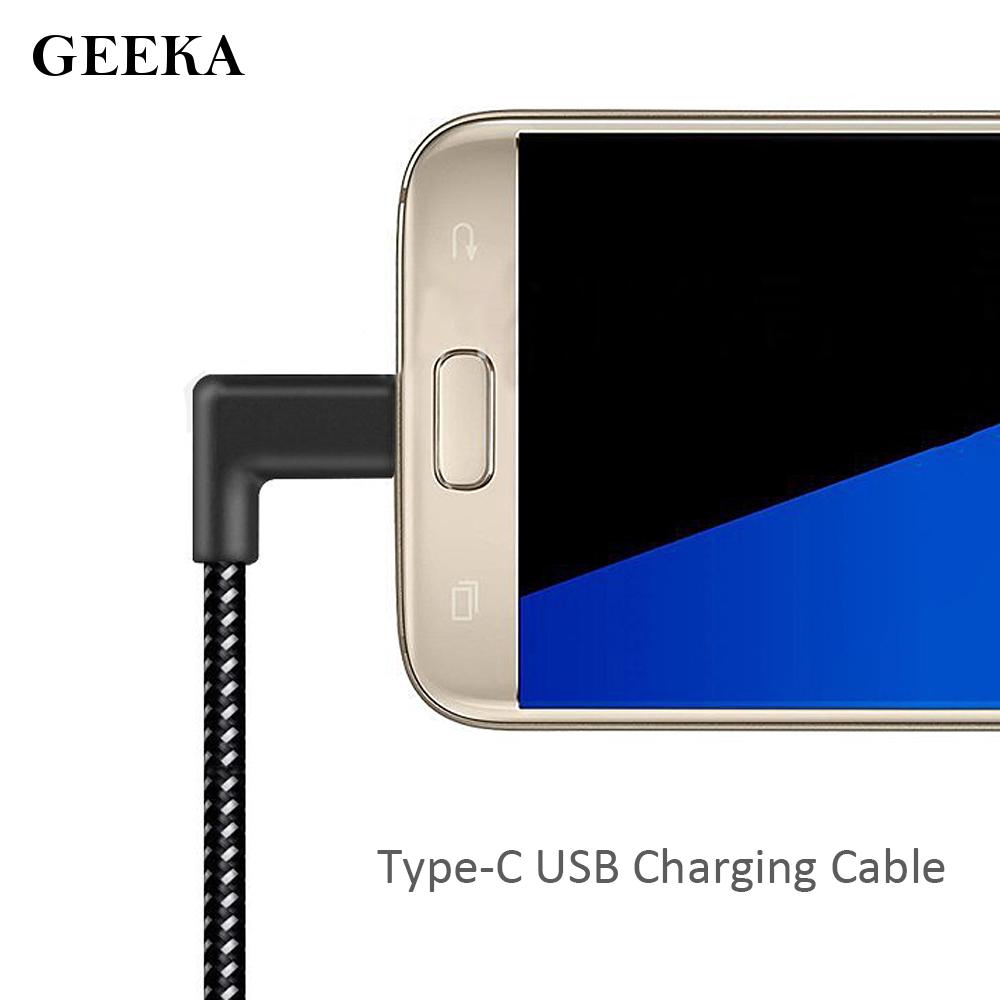 Dây Cáp Sạc Usb Type C 90 Độ Cho Điện Thoại Samsung Galaxy C9 Pro