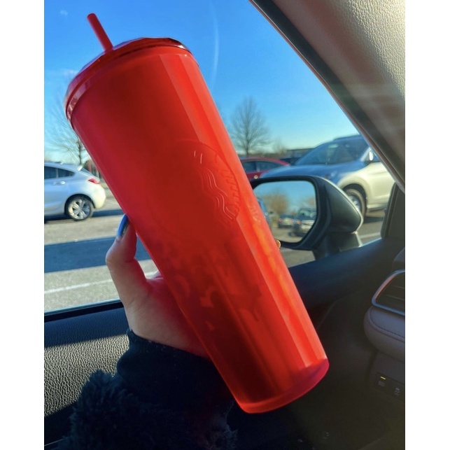[CHÍNH HÃNG] Ly Dome Valentine Starbucks Us màu đỏ nhám 2022