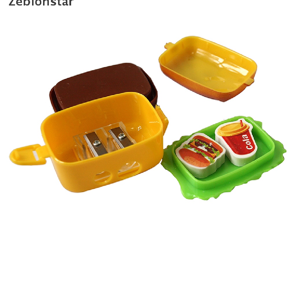 Dụng Cụ Gọt Bút Chì 2 Lỗ Hình Hamburger Độc Đáo Cho Trẻ Em