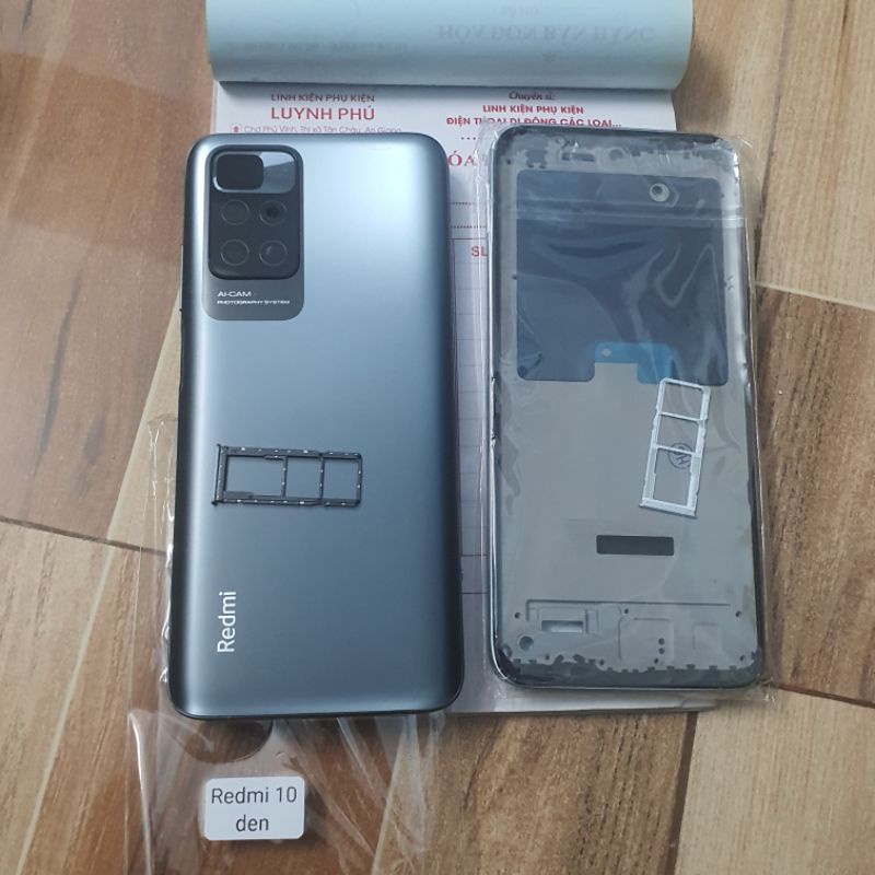 Vỏ Redmi 10 4G có khay sim kính camera bao test