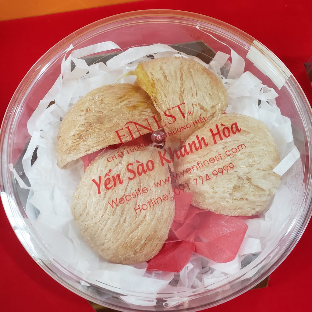 Yến Tổ Yến Vàng Thiên Nhiên Nha Trang Khánh Hoà Tinh Chế Sẵn Nhặt Lông Sạch (100gram)