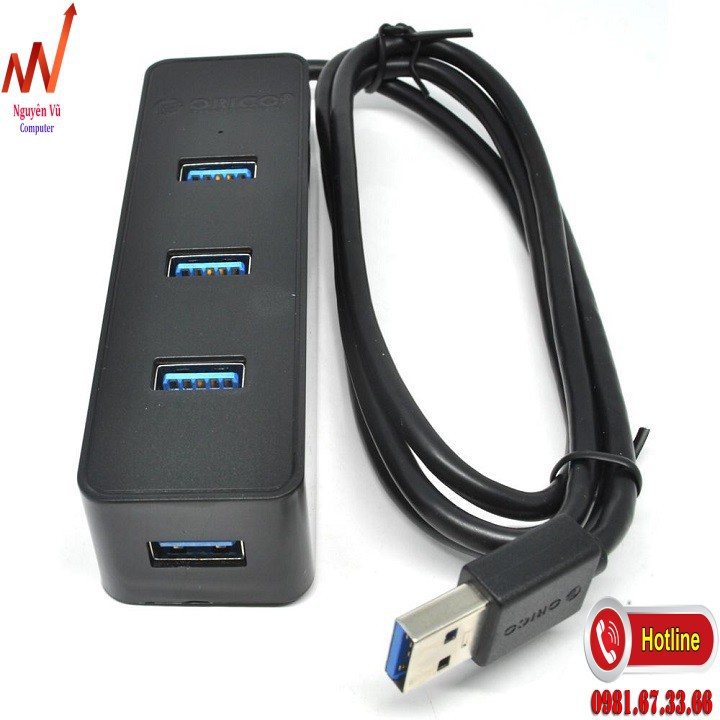 Hub chia 4 cổng USB 3.0 Orico W5PH4 - Bộ chia Hub 4 cổng USB 3.0 Orico W5PH4