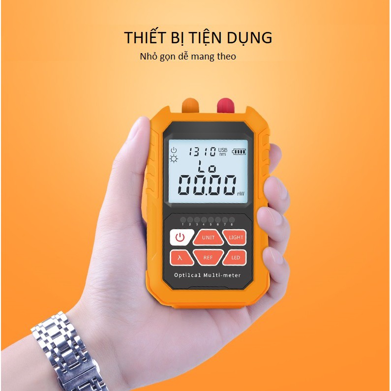 Máy Đo Công Suất Quang Đa Năng 3 Trong 1 Tích Hợp Bút Soi Quang 15Km NORMAL 15