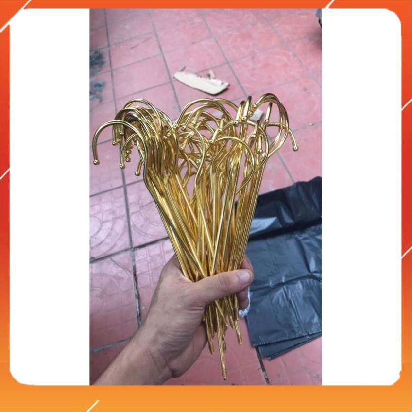 COMBO 5 ĐẦU MÓC VÀNG DÀI- PHỤ KIỆN MÓC GỖ CHO SHOP-MÓC GỖ TREO QUẦN ÁO SHOP THỜI TRANG
