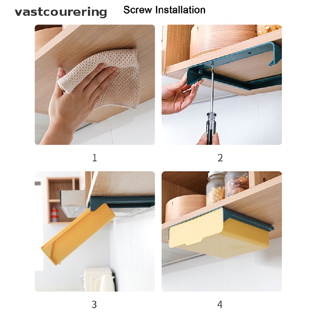 Ngăn Kéo Đựng Đồ Tự Dính Gắn Dưới Bàn Tiện Dụng