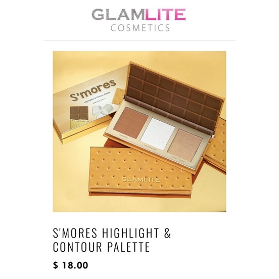 Bảng phấn bắt sáng tạo khối 3 ô Glamlite