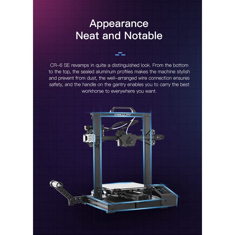 Máy in 3d Creality CR-6 SE khổ in 235*235*250mm | BigBuy360 - bigbuy360.vn
