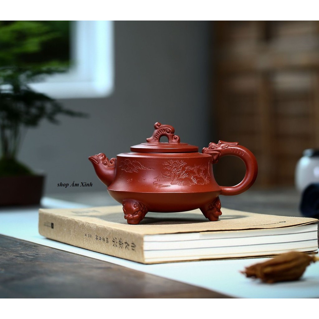 Ấm Tử Sa Nghi Hưng Đại Bân Như Ý 260 ml (Đại Hồng Bào)