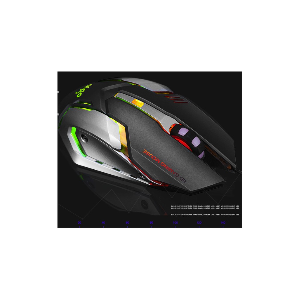 Chuột gaming aigo Q60 3200DPI LED RGB