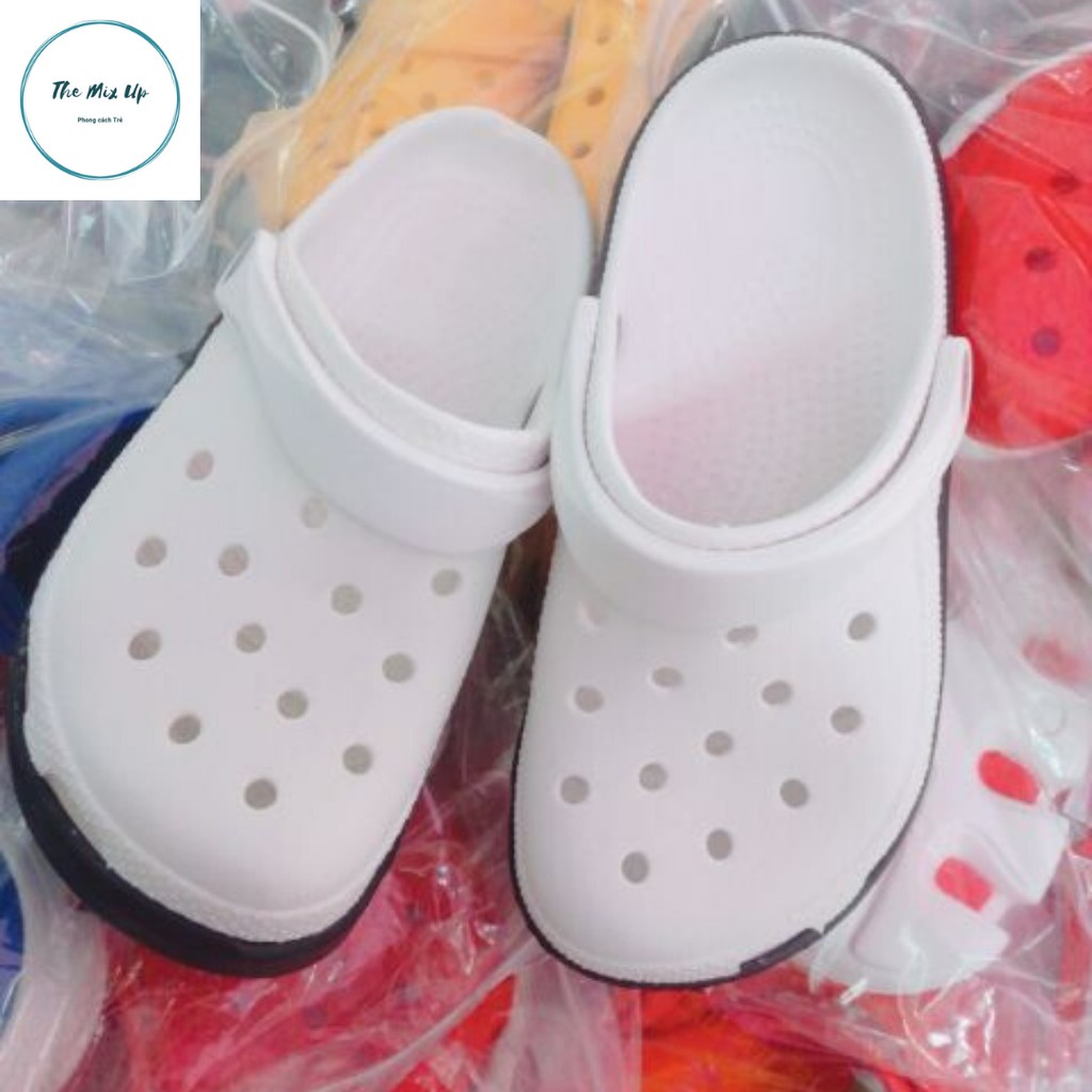 [Siêu Sale] [Siêu Hot Tặng 6 Sticker] Dép Cross Màu Trắng Toroco bít đầu💖FREESHIP💖dép cross bít đầu hotrend BAN03 | BigBuy360 - bigbuy360.vn