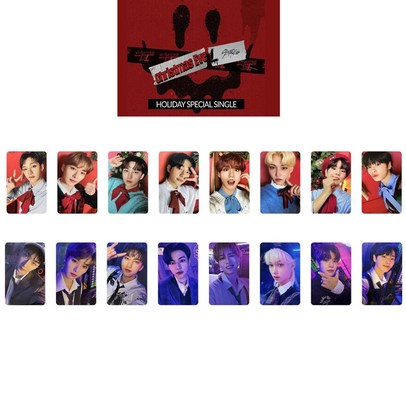 Set 8 tấm ảnh lomo card nhóm nhạc Stray Kids