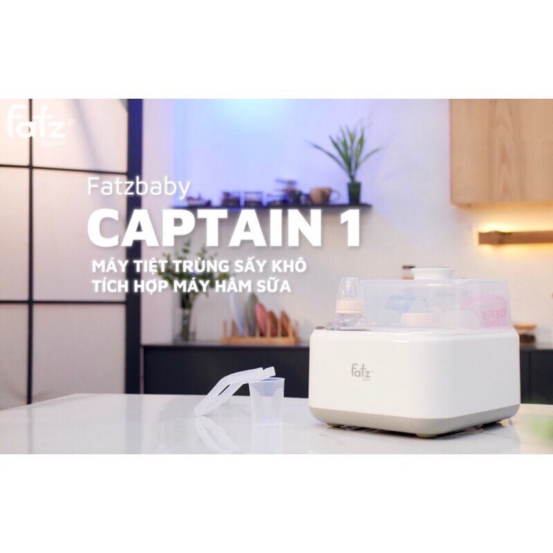 Máy Tiệt Trùng, Sấy Khô Thông Minh Tích Hợp Hâm Sữa Captain 1 Fatz Baby