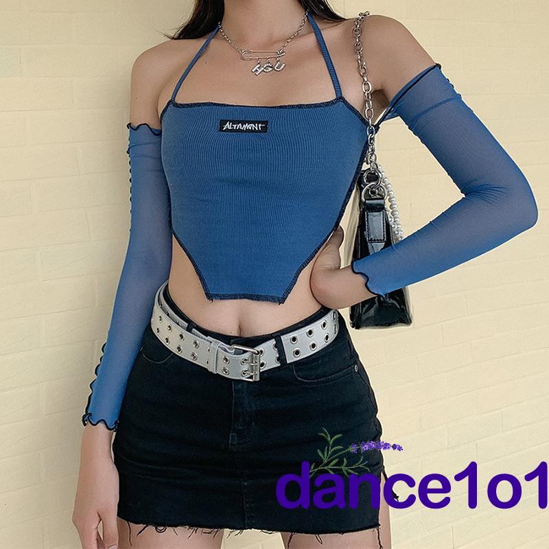 Áo Thun Dài Tay Hở Lưng Màu Trơn Thời Trang Dành Cho Nữ