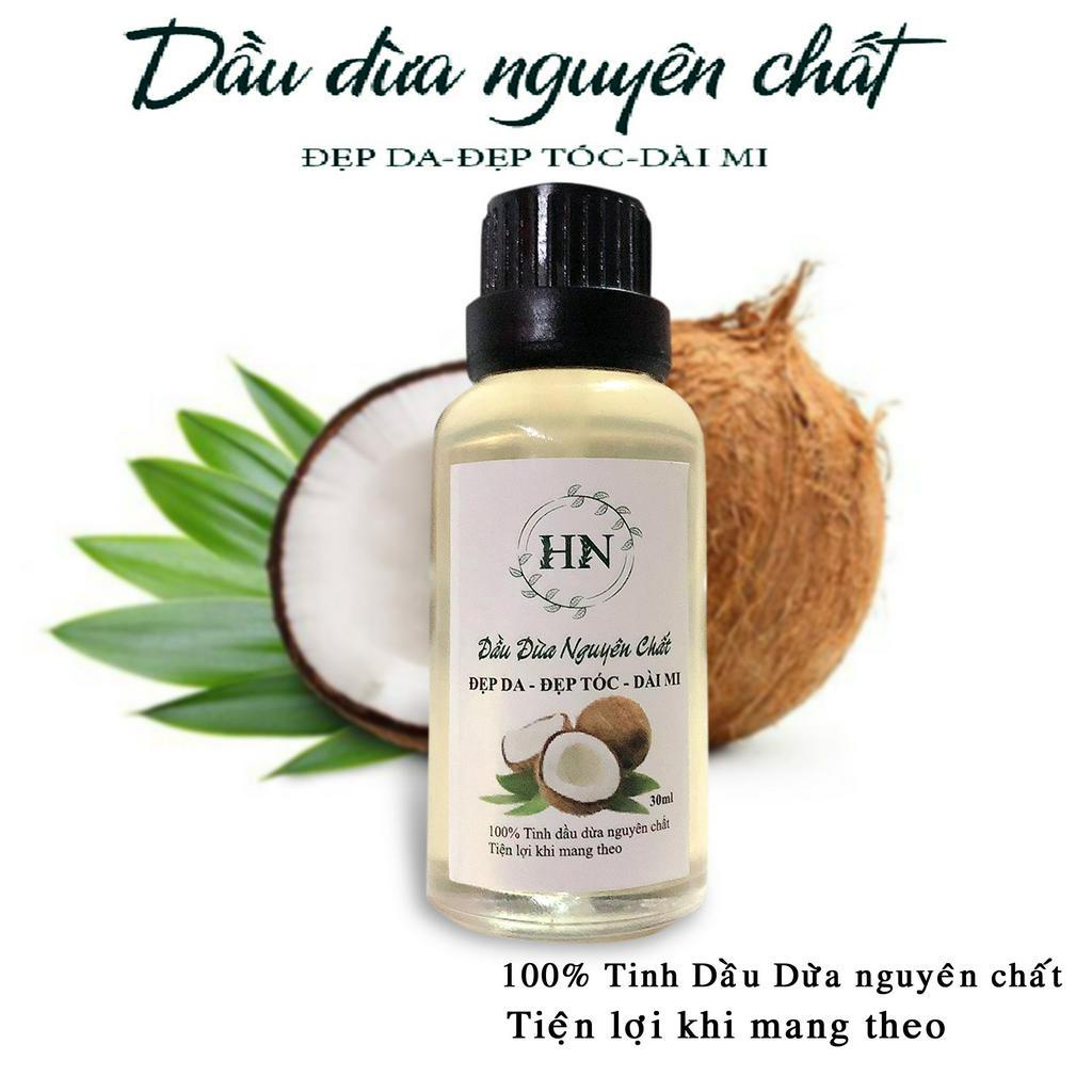 Tinh dầu dừa nguyên chất 100%30ml hổ trợ làm đẹp và chăm sóc sức khoẻ