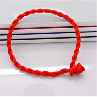 Phụ liệu làm đồ handmade-dây đỏ may mắn mix charm cỏ 4 lá may mắn ( chiếc)