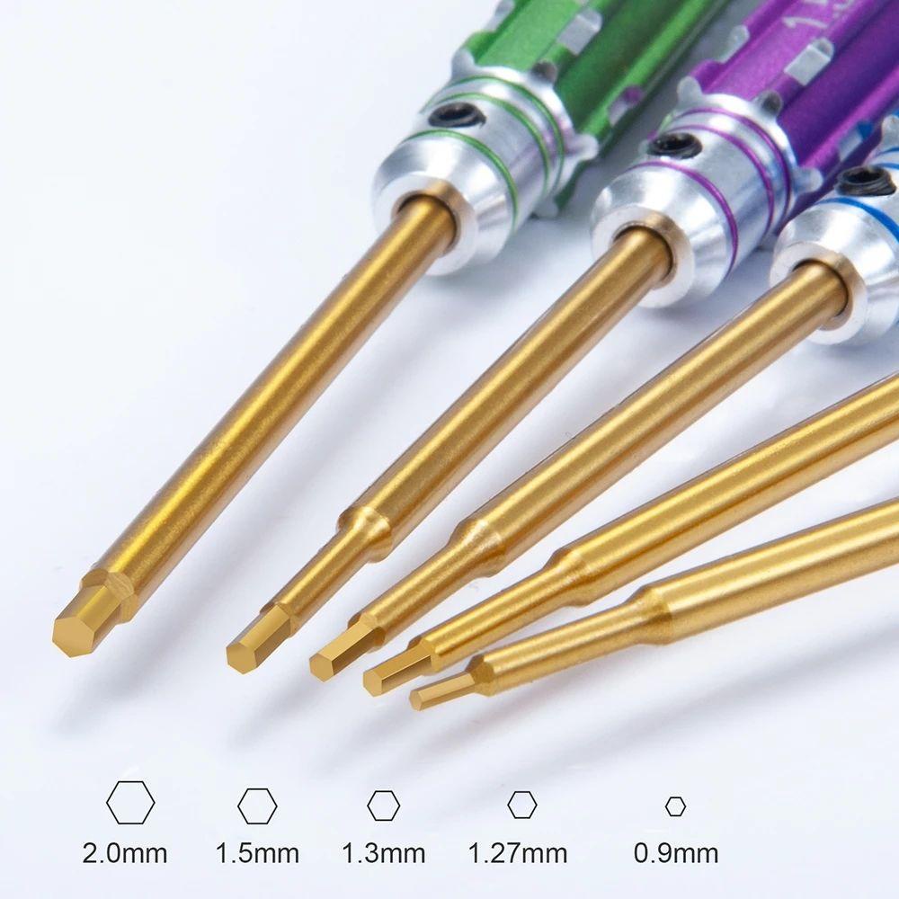 Set 5 Tua Vít Lục Giác 0.9mm 1.27mm 1.3mm 1.5mm 2mm Đa Dụng Chất Lượng Cao