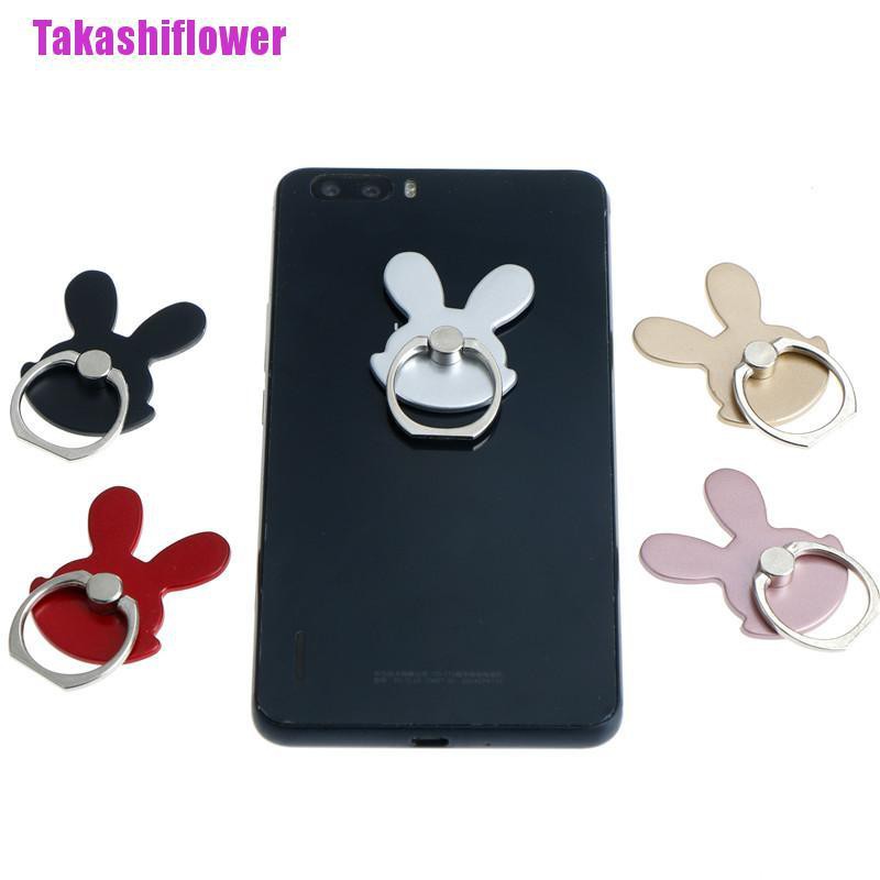 Vòng Đeo Tay Giữ Điện Thoại Hình Thỏ Dễ Thương Xoay 360 Độ