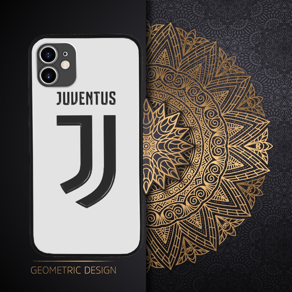 Ốp lưng bóng đá logo juventus nền trắng cho Iphone 6 đến 13 mini Pro Max X Xr và SAMSUNG FOO20212436