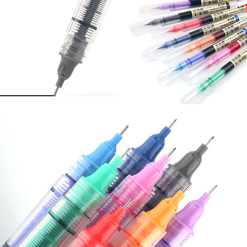 Bút bi mực nước ngòi 0.5mm nhiều màu tùy chọn