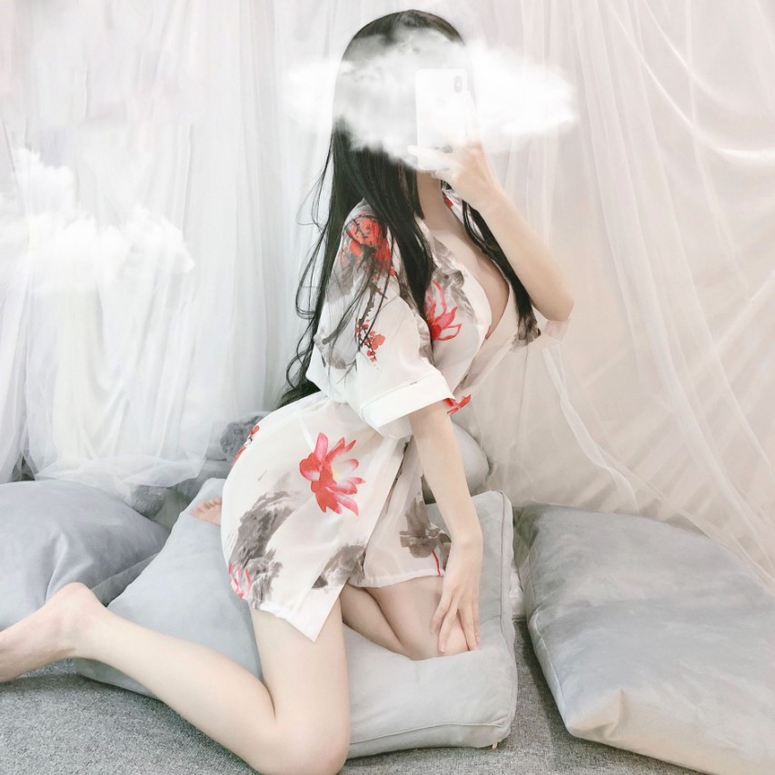 [Che tên] Áo choàng hoa kimono sang trọng dễ thương áo ngủ | BigBuy360 - bigbuy360.vn
