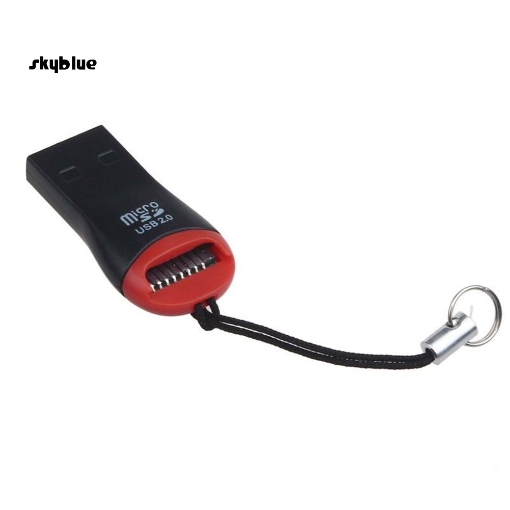 SKBL 5Pcs Portable USB 2.0 TF Flash Memory Micro SD Card Reader Adapter for Laptop